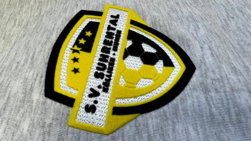 samtiges Flock Logo für Trikots