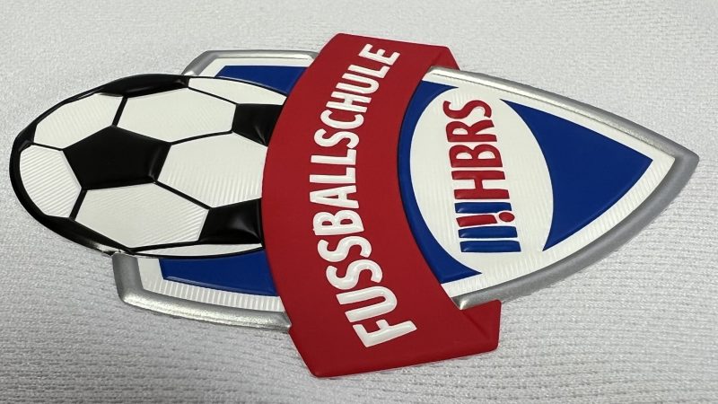 Trikot-Patches in 3D von der HBRS Fussballschule Frankfurt