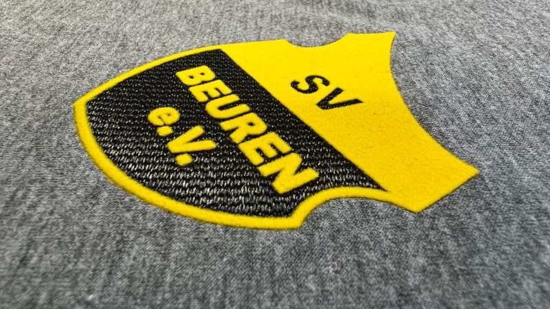 Trikot-Flock-Logo in 3D für Salzburg