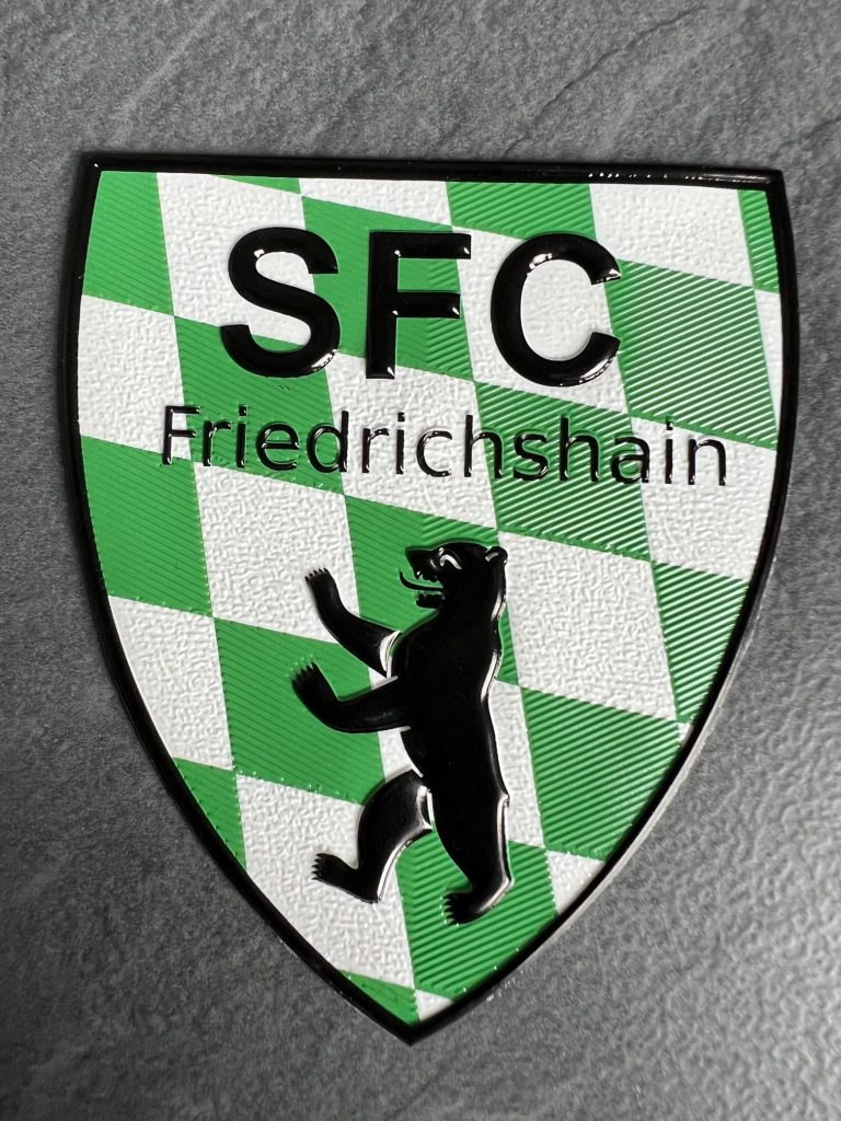 SFC Friedrichshain 3D TPU Logo Wappen